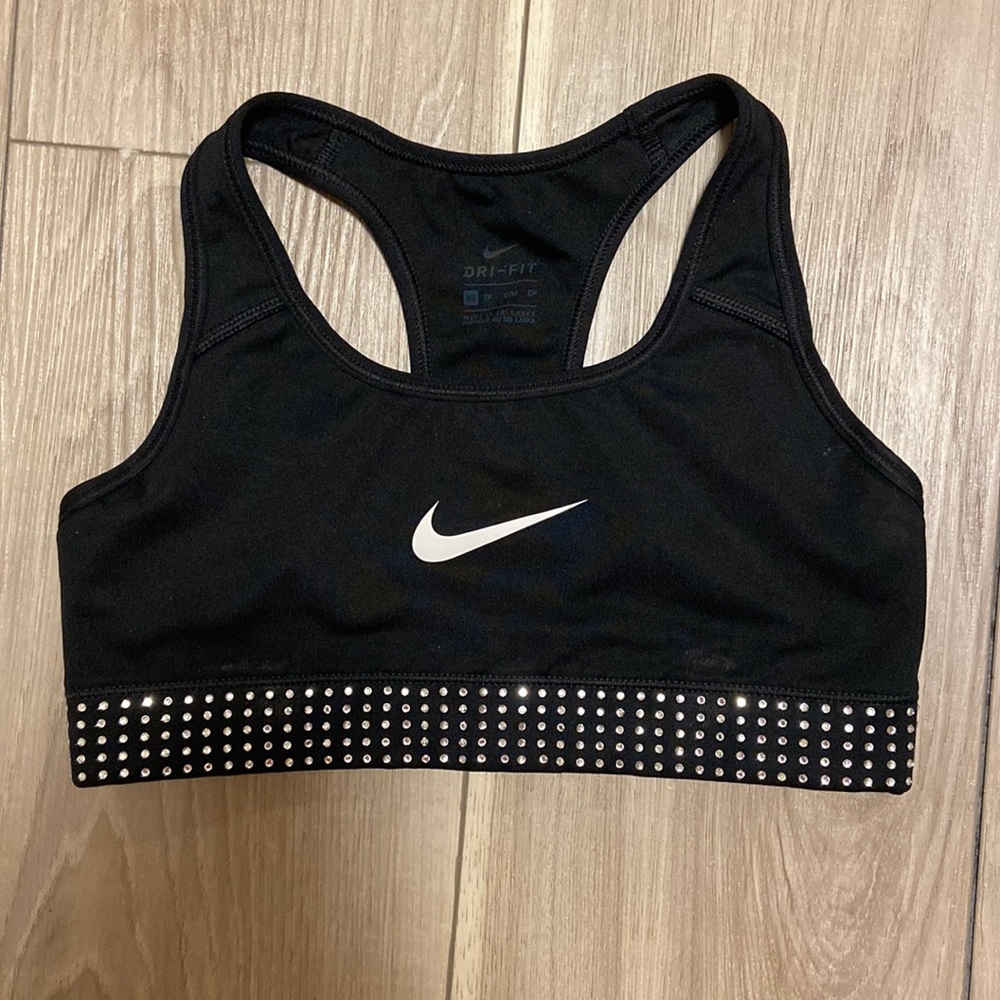 NIKE cheerleading bling sports bra